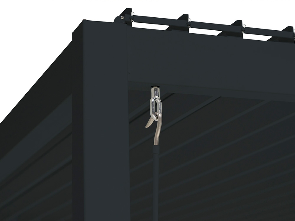 Mirador Overkapping | Zwart 3,6x3,6 meter