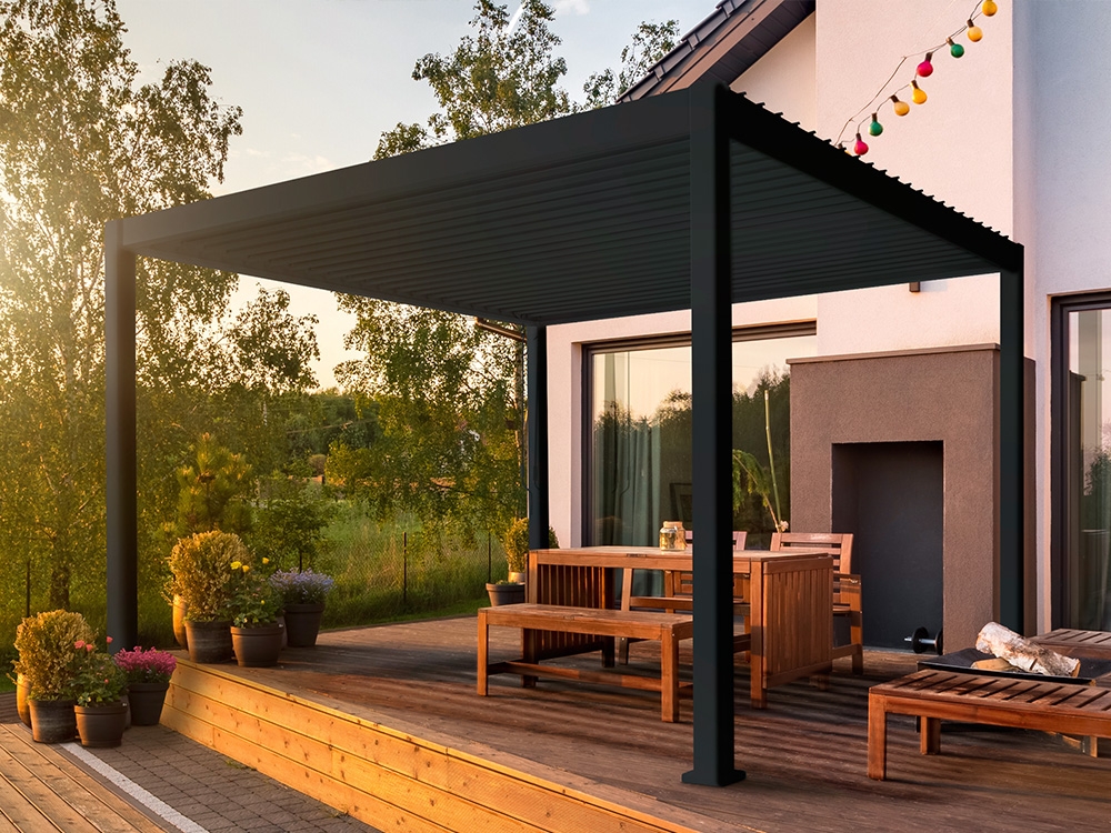 Mirador Overkapping | Zwart 3,6x3,6 meter