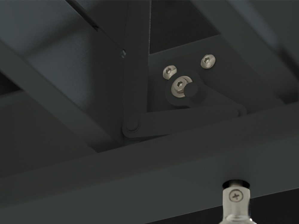 Mirador Overkapping | Zwart 3,6x3,6 meter