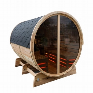 Barrelsauna in je tuin - barrelsauna_tr230_-_glazen_achterwand