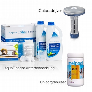 Waterbehandeling voor een jacuzzi - starterset_waterbehandeling